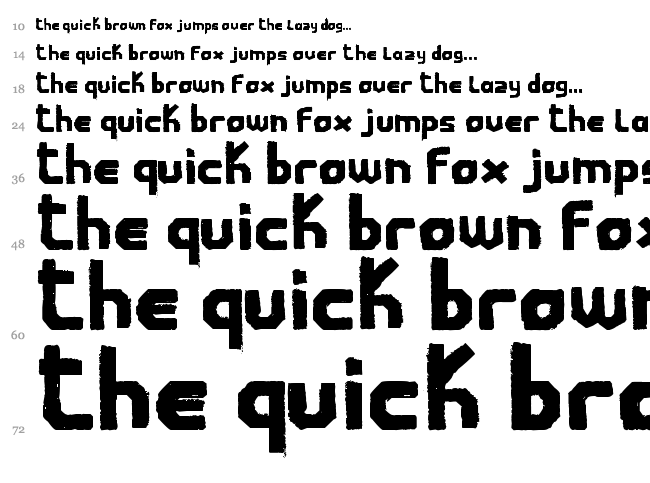 Childwood font waterfall